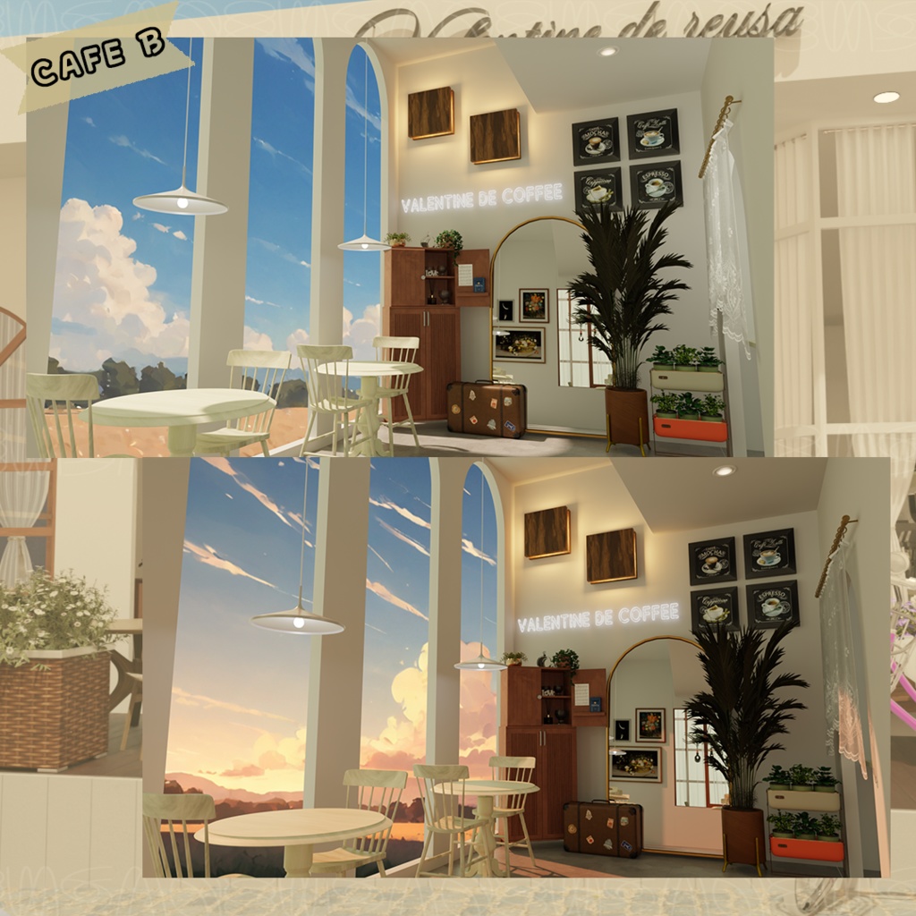 valentine's day cafe Scenery. ver (バレンタインデーカフェ風景.ver)