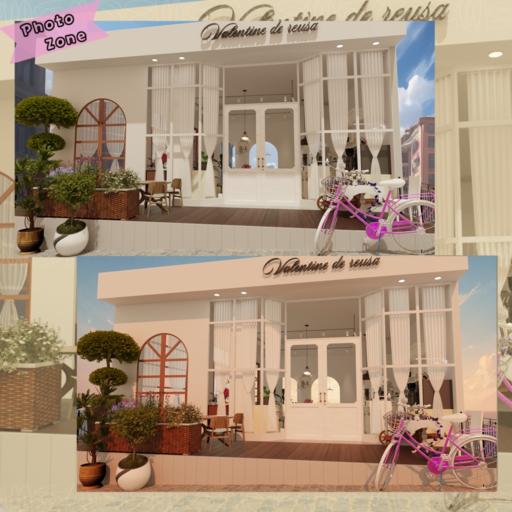 valentine's day cafe Scenery. ver (バレンタインデーカフェ風景.ver)