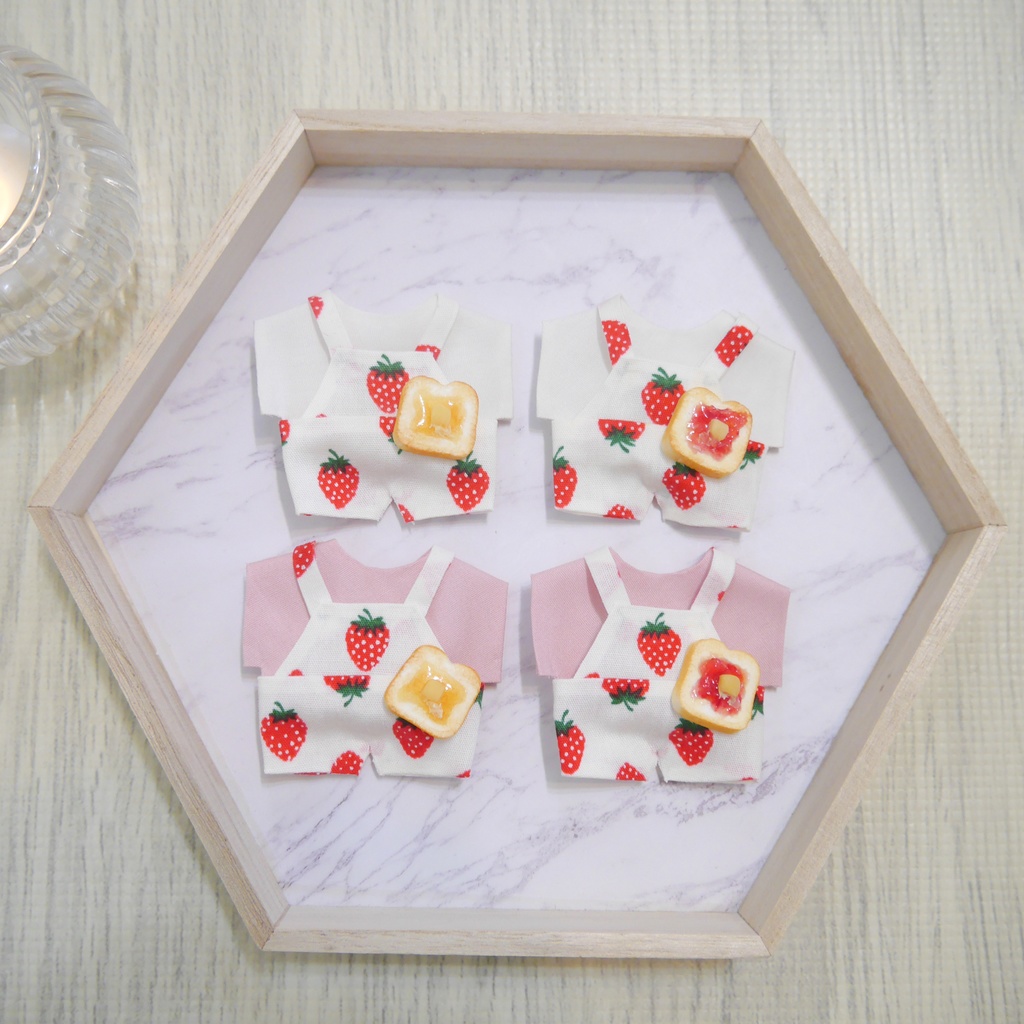 (白)いちごサロペット