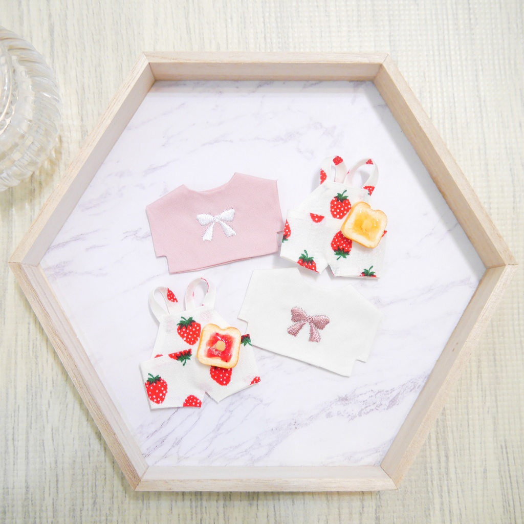 (白)いちごサロペット