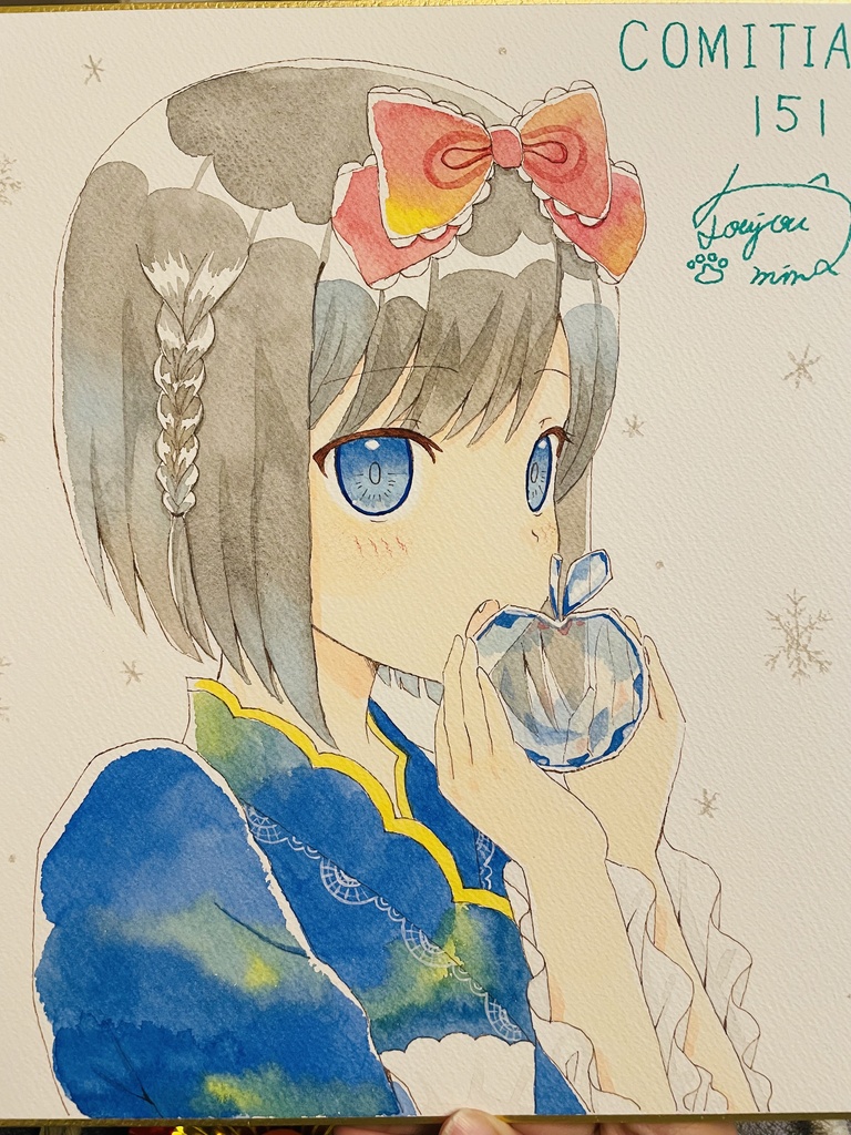 コミティア151色紙原画　白雪姫