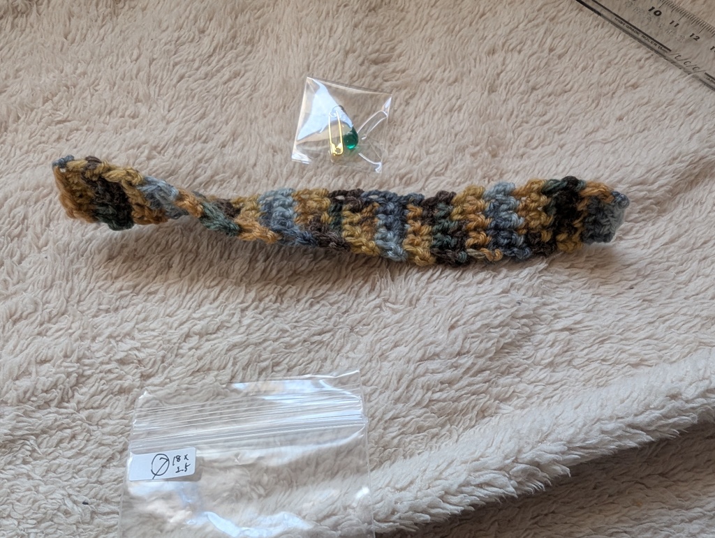 ぬい用 ざっくり ニットマフラー&ストールピン