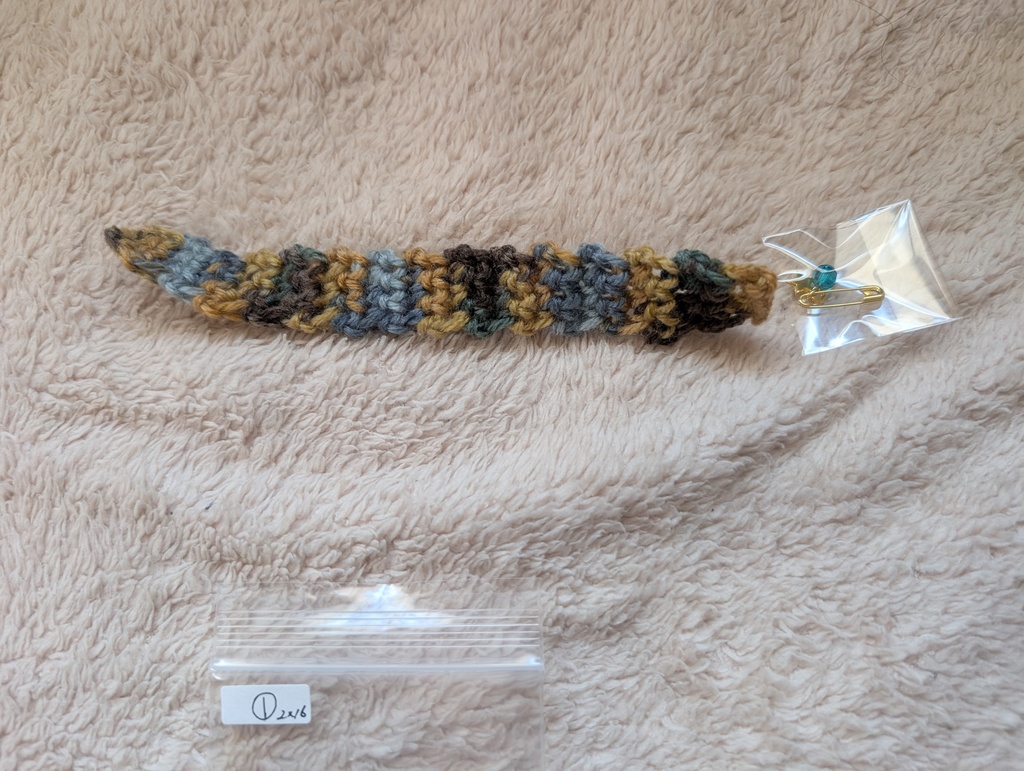 ぬい用 ざっくり ニットマフラー&ストールピン