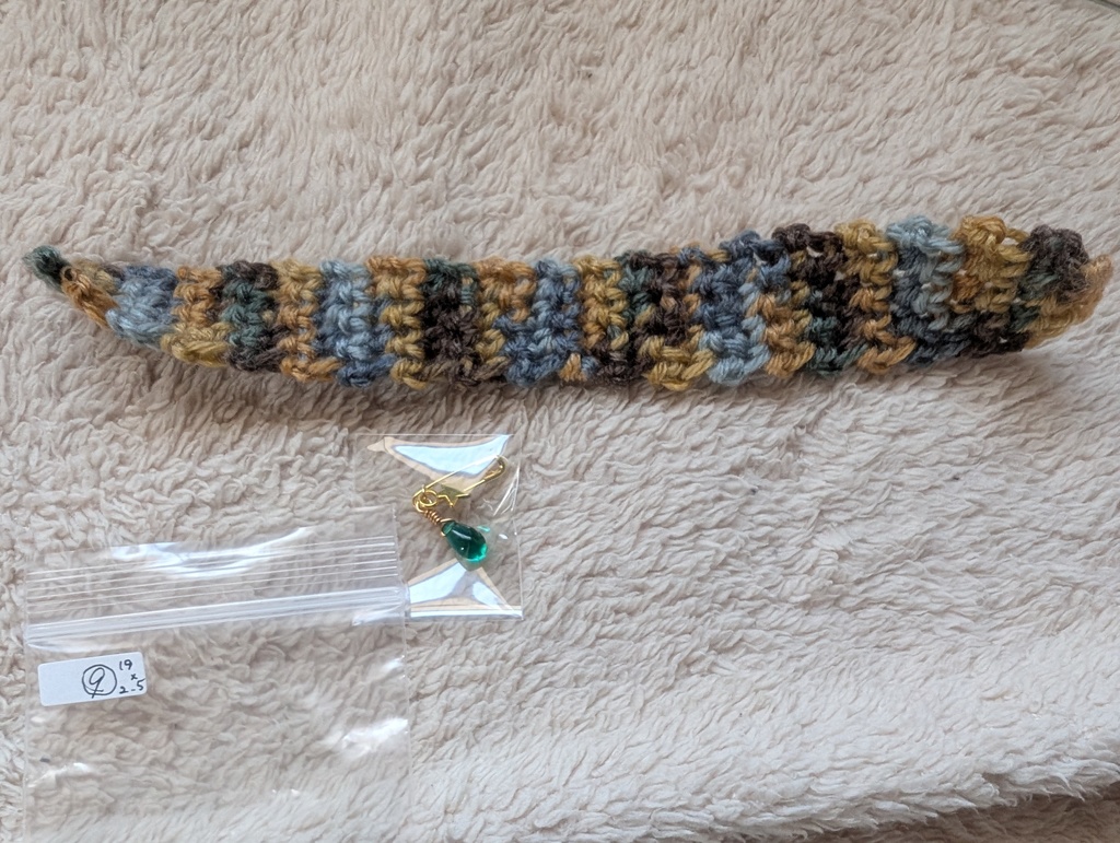 ぬい用 ざっくり ニットマフラー&ストールピン