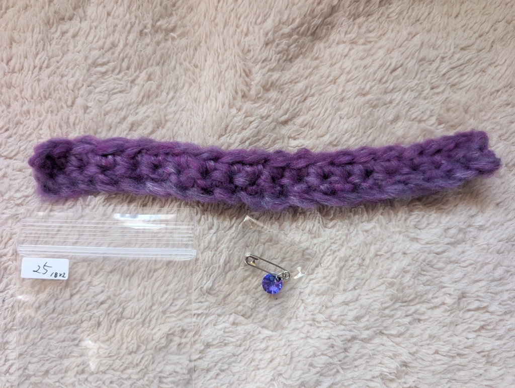 ぬい用 ざっくり ニットマフラー&ストールピン