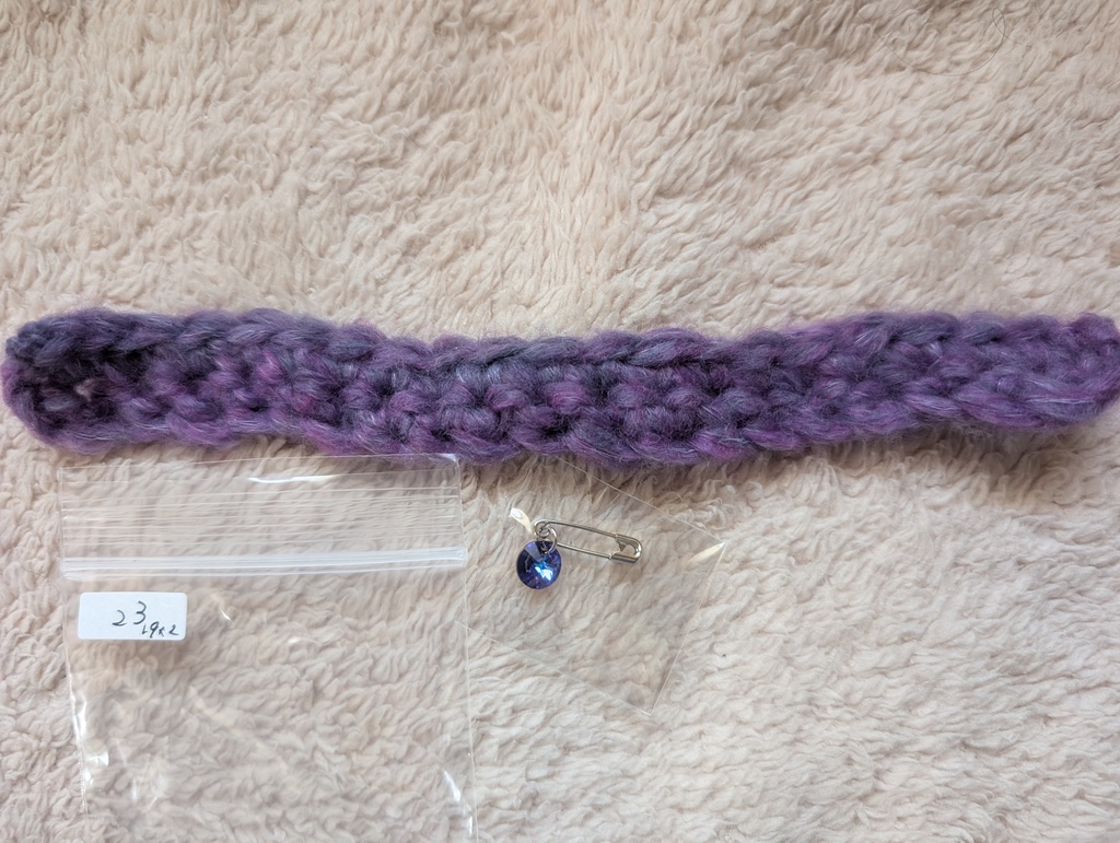 ぬい用 ざっくり ニットマフラー&ストールピン