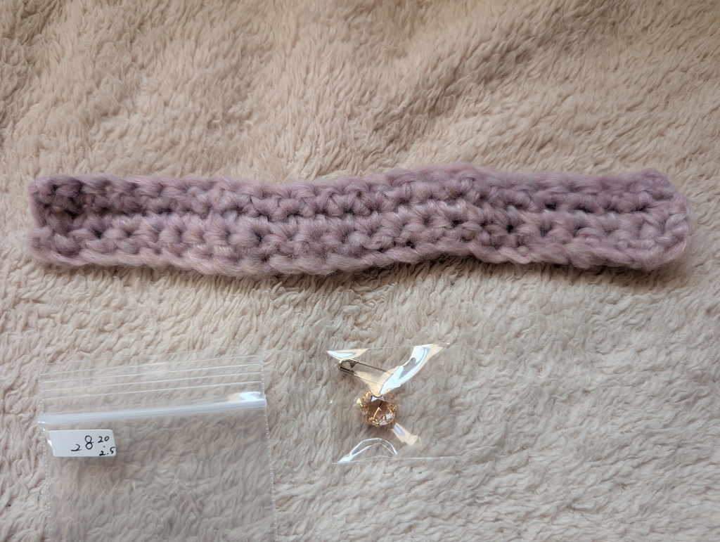 ぬい用 ざっくり ニットマフラー&ストールピン