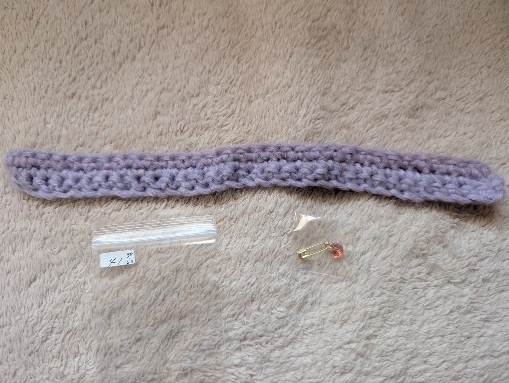 ぬい用 ざっくり ニットマフラー&ストールピン