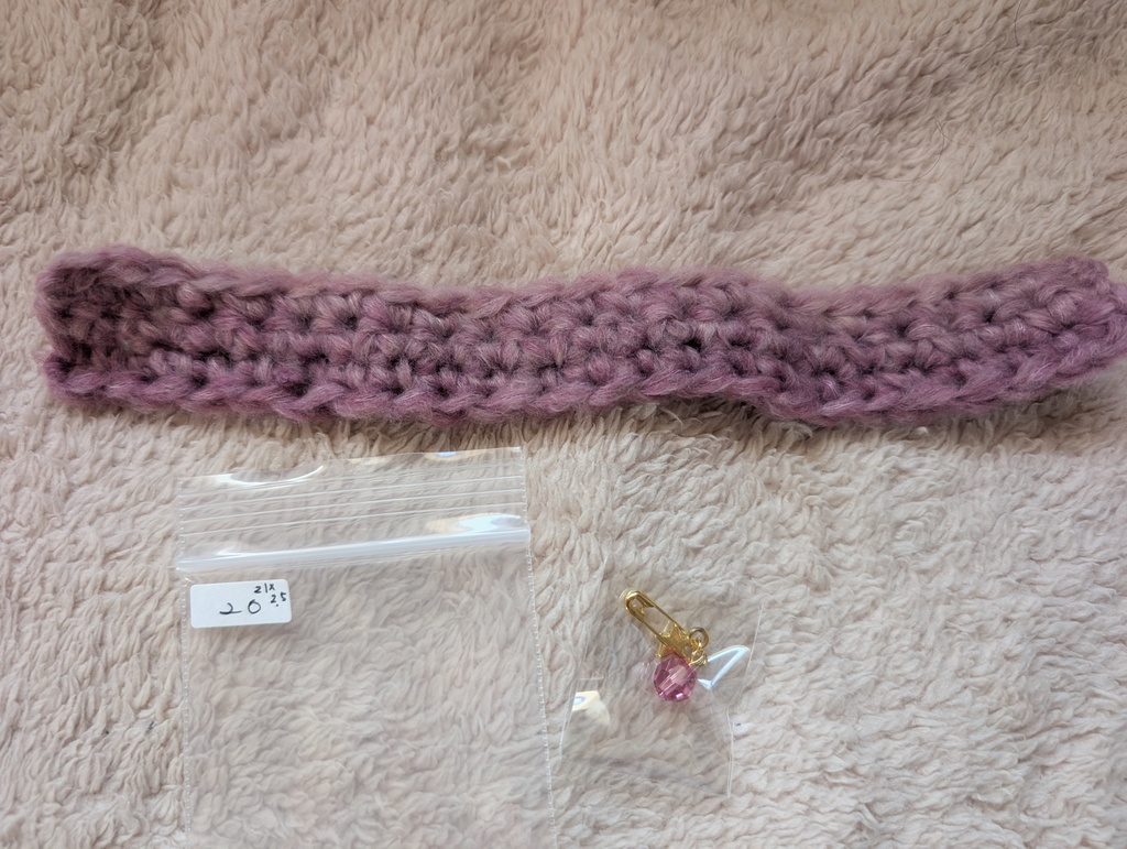 ぬい用 ざっくり ニットマフラー&ストールピン