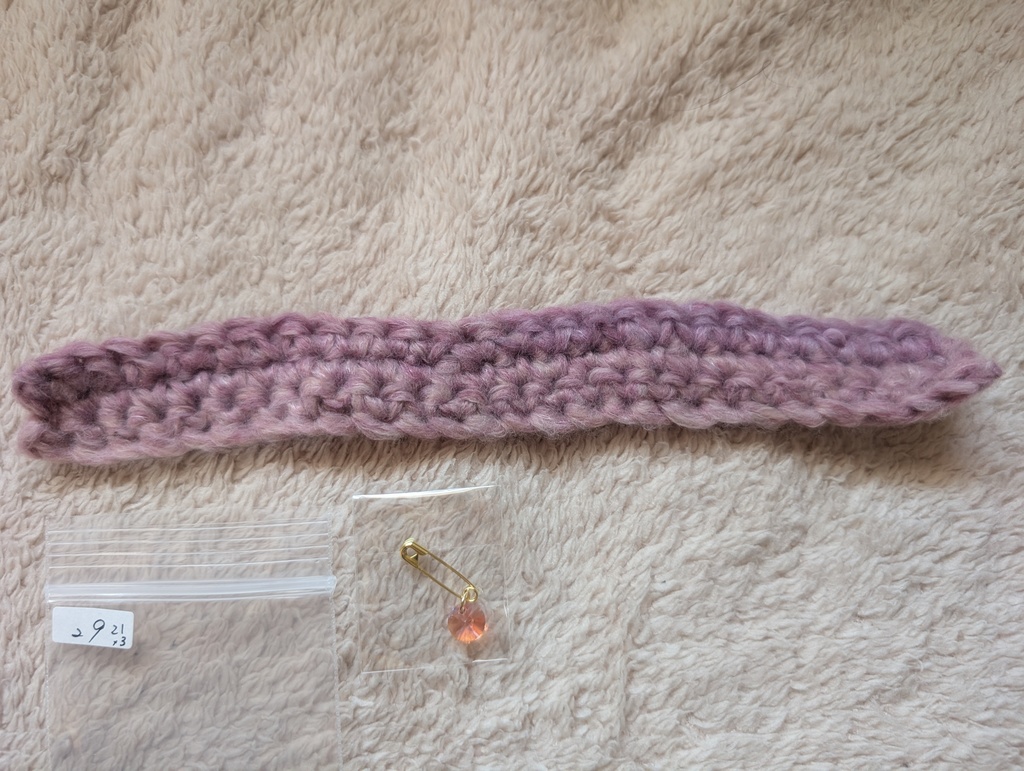 ぬい用 ざっくり ニットマフラー&ストールピン