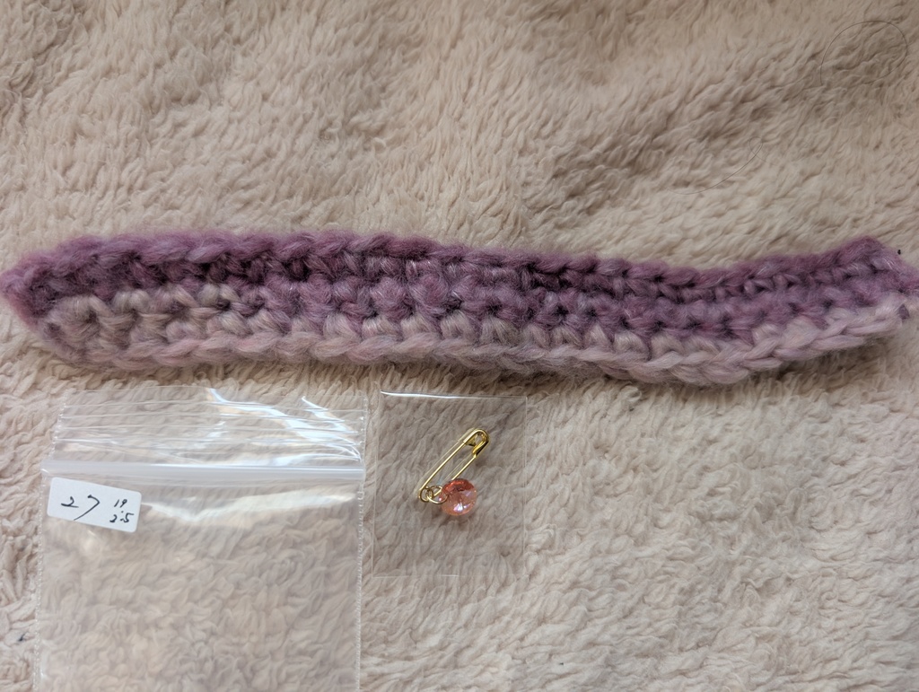 ぬい用 ざっくり ニットマフラー&ストールピン