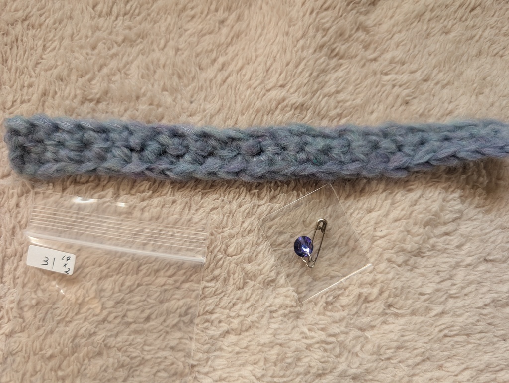 ぬい用 ざっくり ニットマフラー&ストールピン