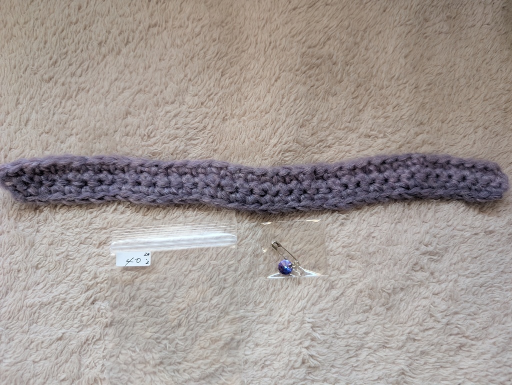 ぬい用 ざっくり ニットマフラー&ストールピン