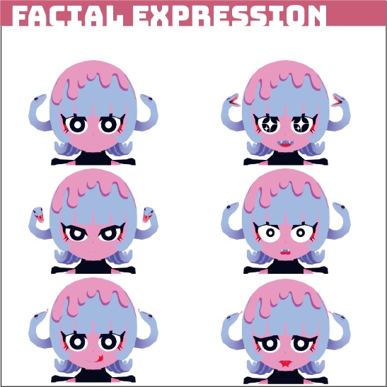 3Dモデル medudu(VRC VRM対応)