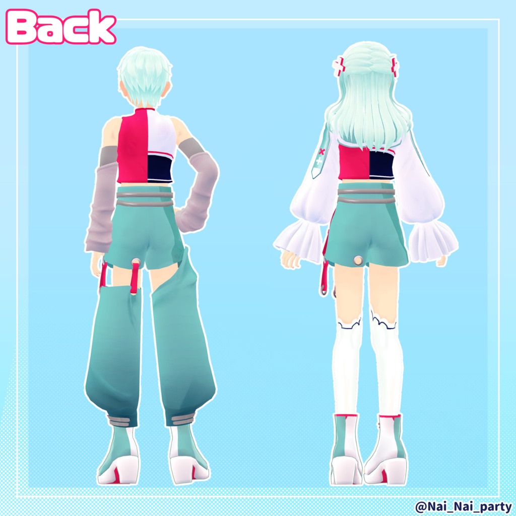 プラプラくん と まいまいちゃん オリジナル3Dモデル