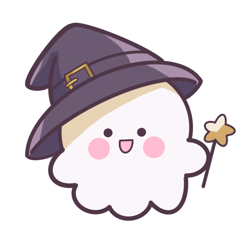 頭にちょこんと♪おばけ