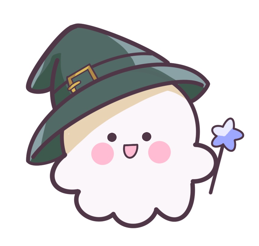 頭にちょこんと♪おばけ