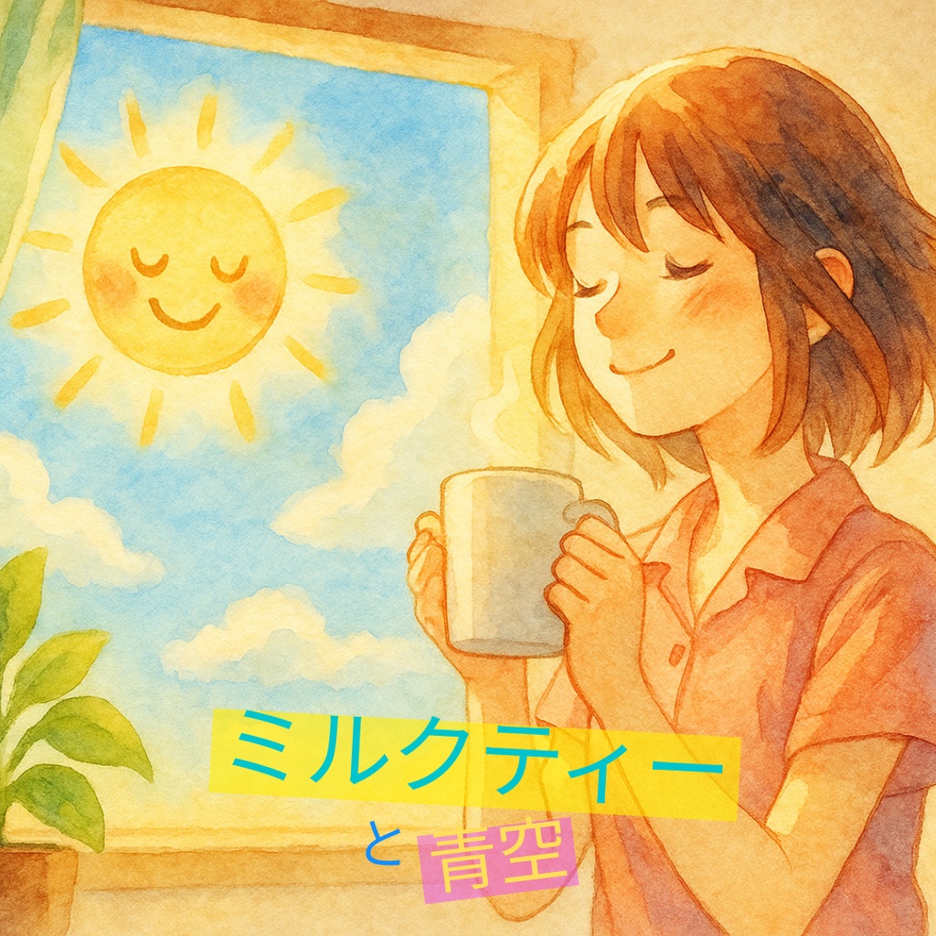 ミルクティーと青空