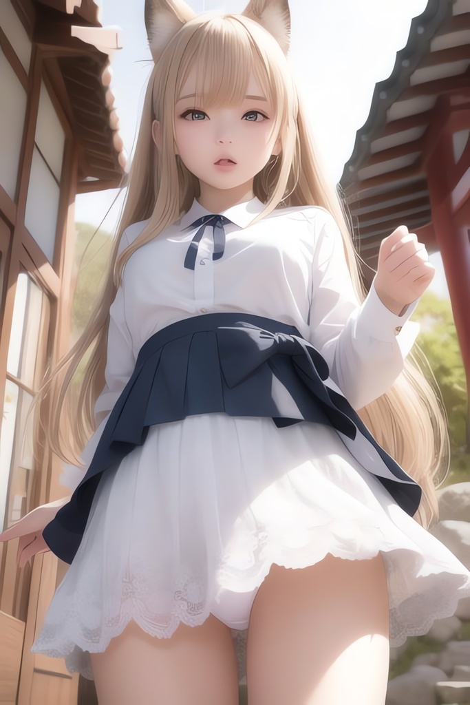 風に舞う美少女AIイラスト集※リアル