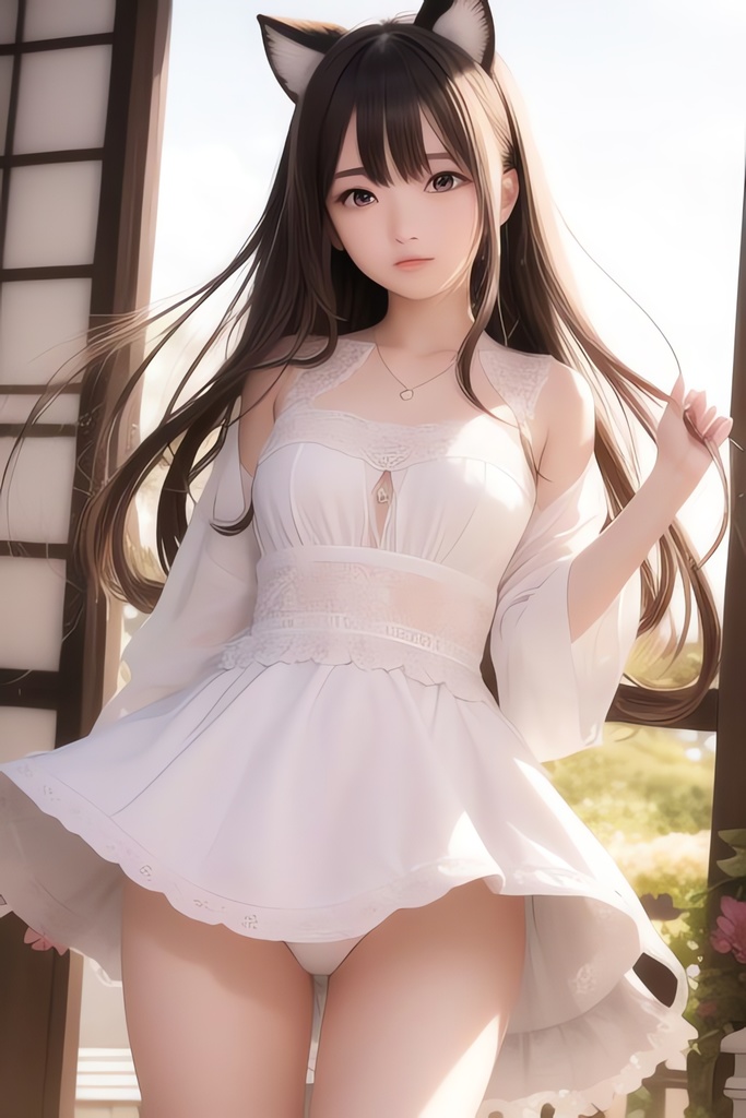 風に舞う美少女AIイラスト集※リアル