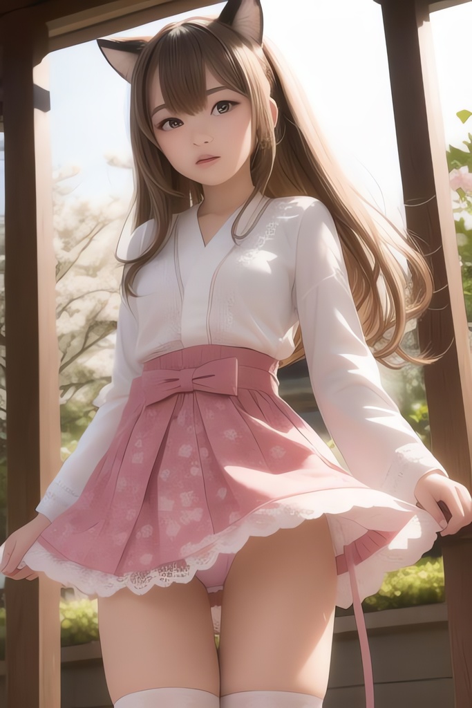 風に舞う美少女AIイラスト集※リアル