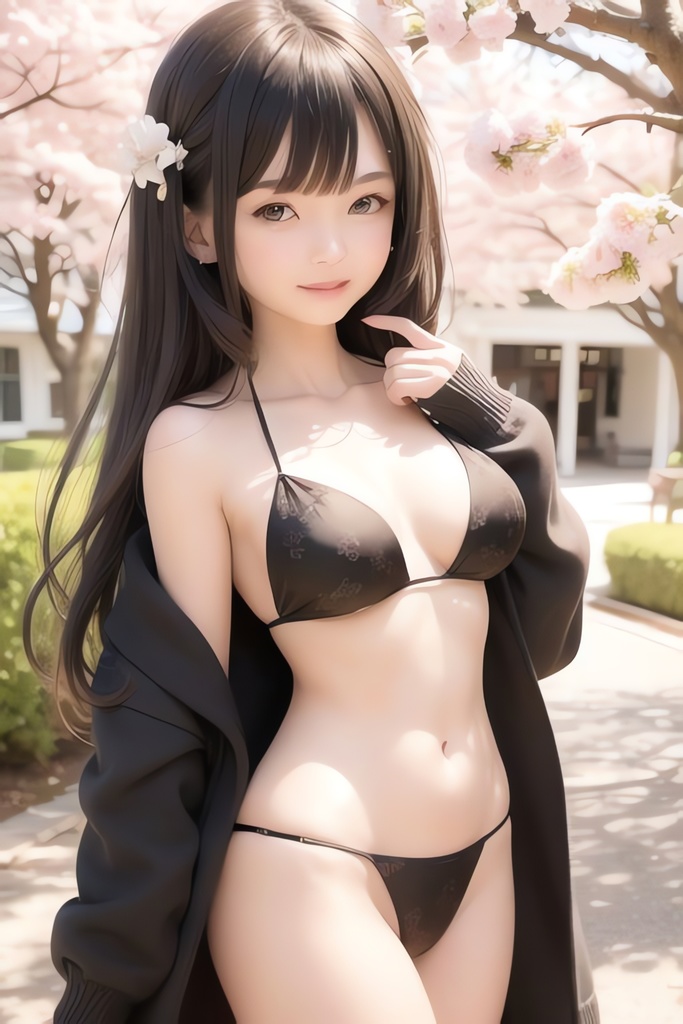 桜の季節と純白の美少女AIイラスト集リアル その2