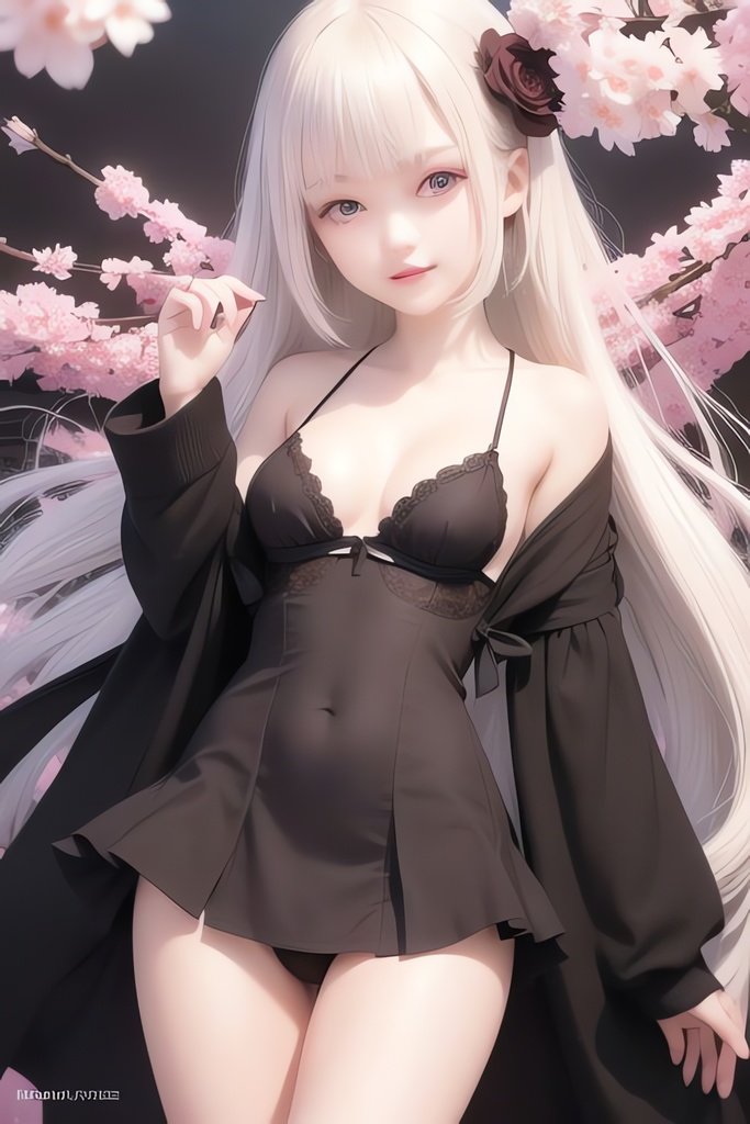 桜の季節と純白の美少女AIイラスト集リアル その2