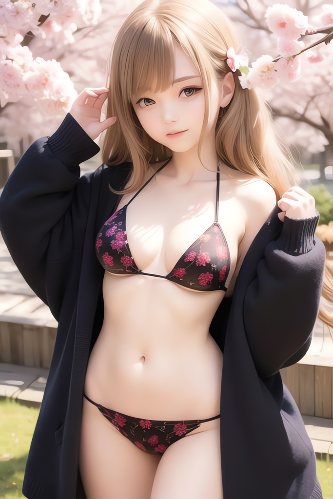 桜の季節と純白の美少女AIイラスト集リアル その2