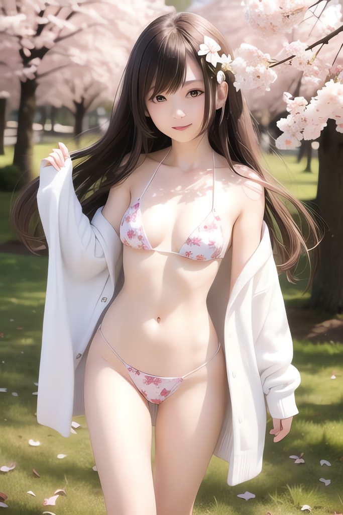 桜の季節と純白の美少女AIイラスト集リアル その5