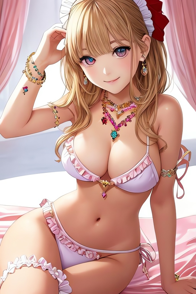 【500枚】マイクロビキニメイド美少女AIイラスト集※アニメ