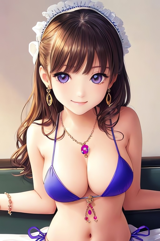 【500枚】マイクロビキニメイド美少女AIイラスト集※アニメ