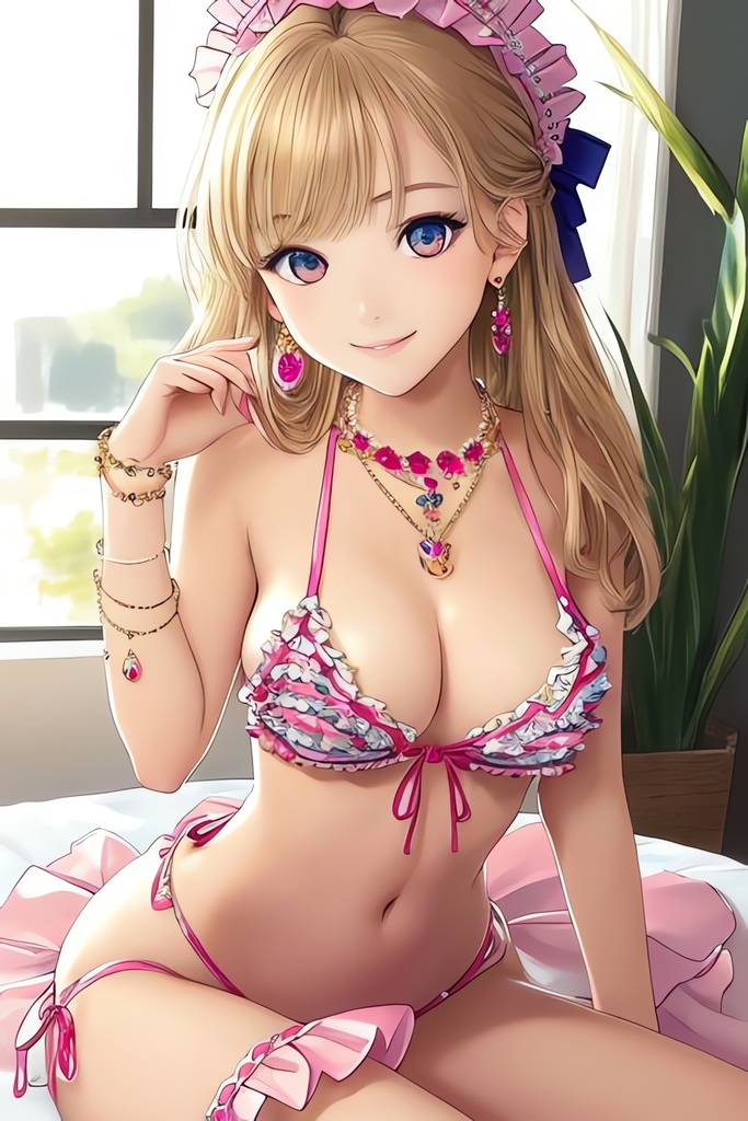 【500枚】マイクロビキニメイド美少女AIイラスト集※アニメ