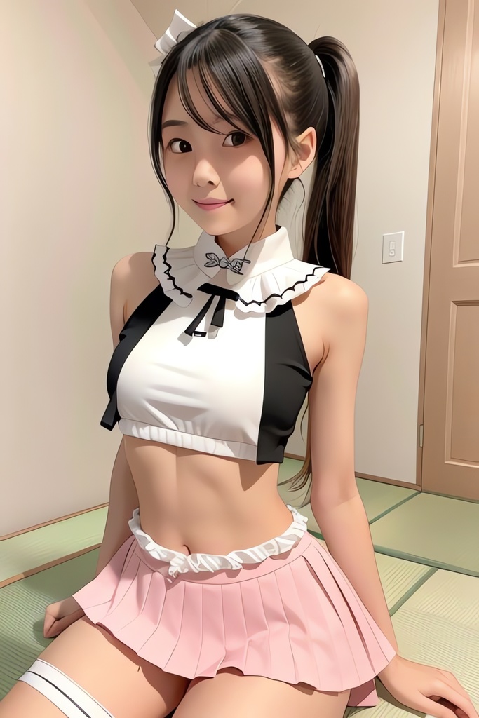 髪を結んだ美少女AIイラスト集※リアル