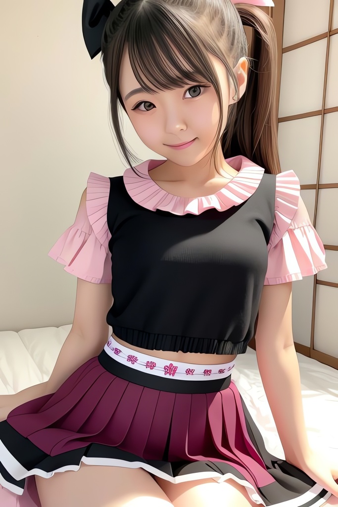 髪を結んだ美少女AIイラスト集※リアル