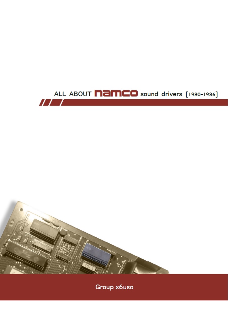 All about namco sound drivers [1980-1986] - Group x6uso - BOOTH