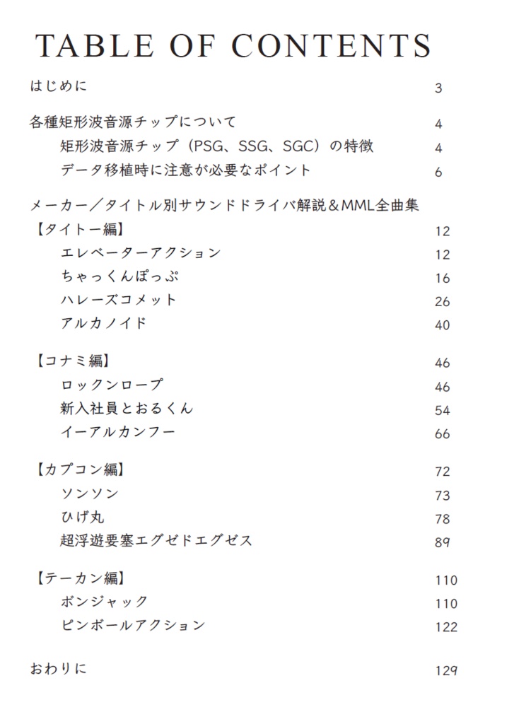 PSGオムニバスMML for MUCOM88