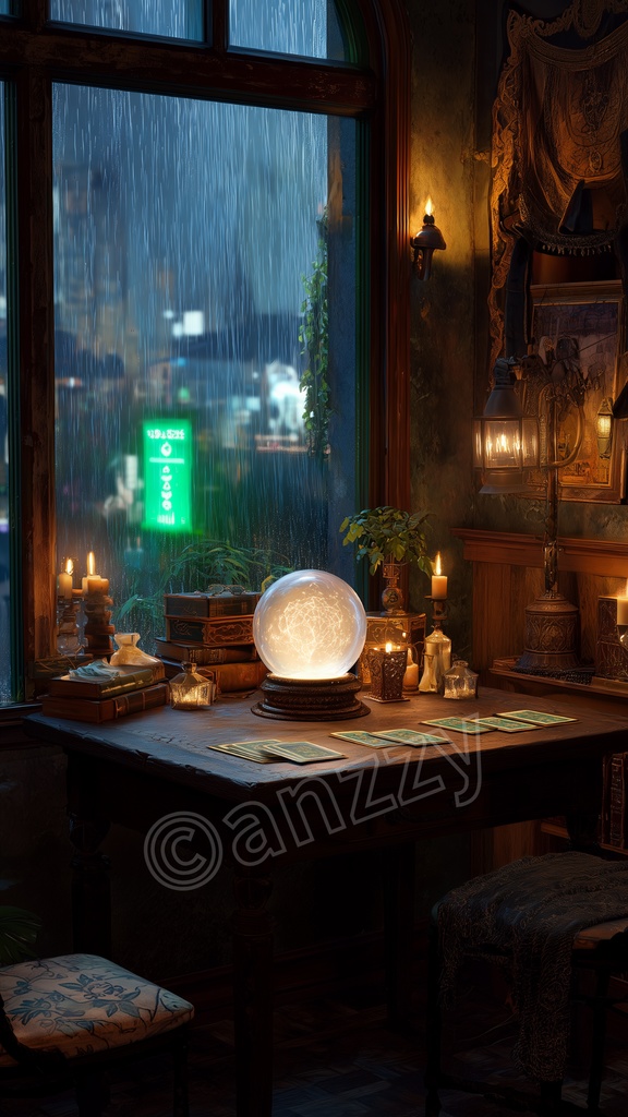 【占い師さん向け】占いカフェ2背景動画&画像セット