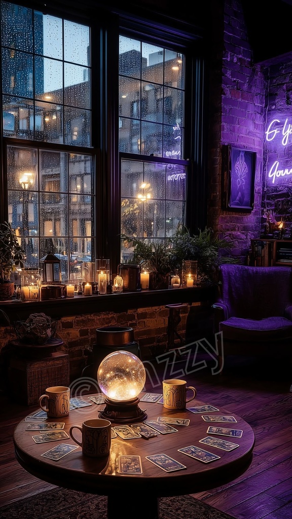 【占い師さん向け】占いカフェ３ループ背景動画＆画像セット