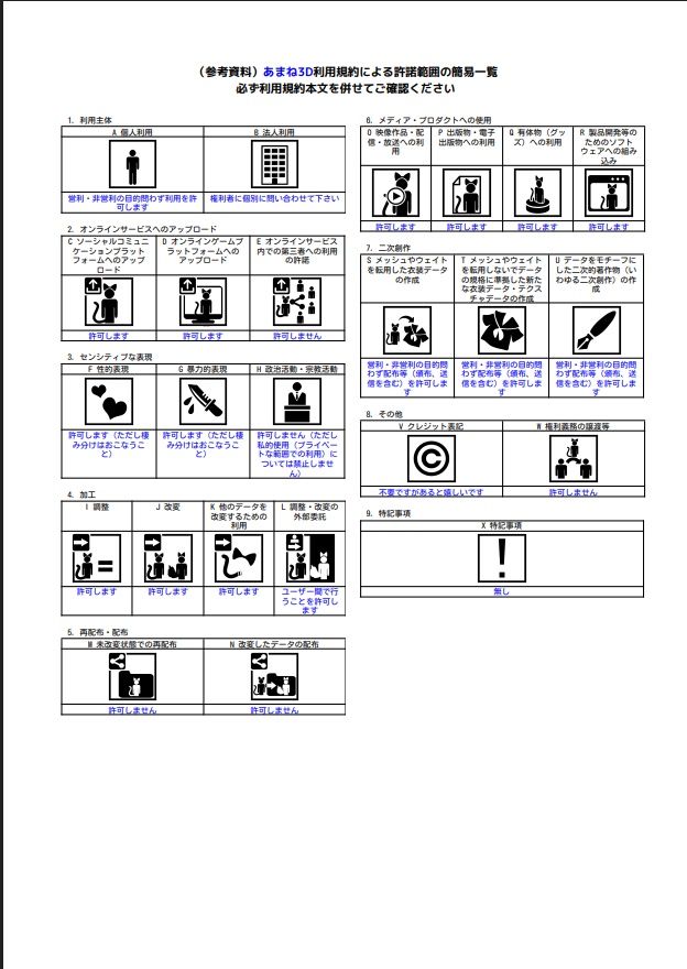 オリジナル3Dモデル「あまね」