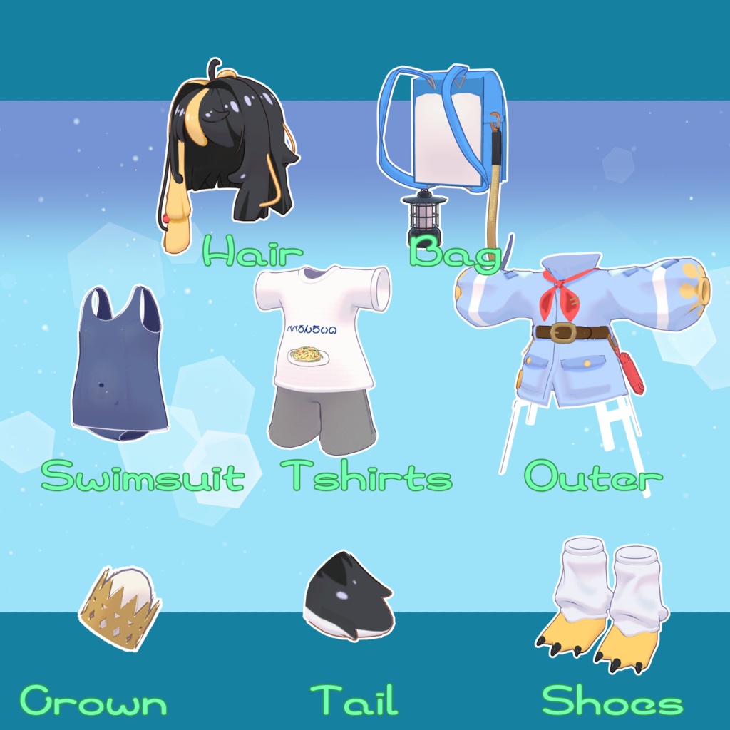 オリジナル3Dモデル「ロペペ」