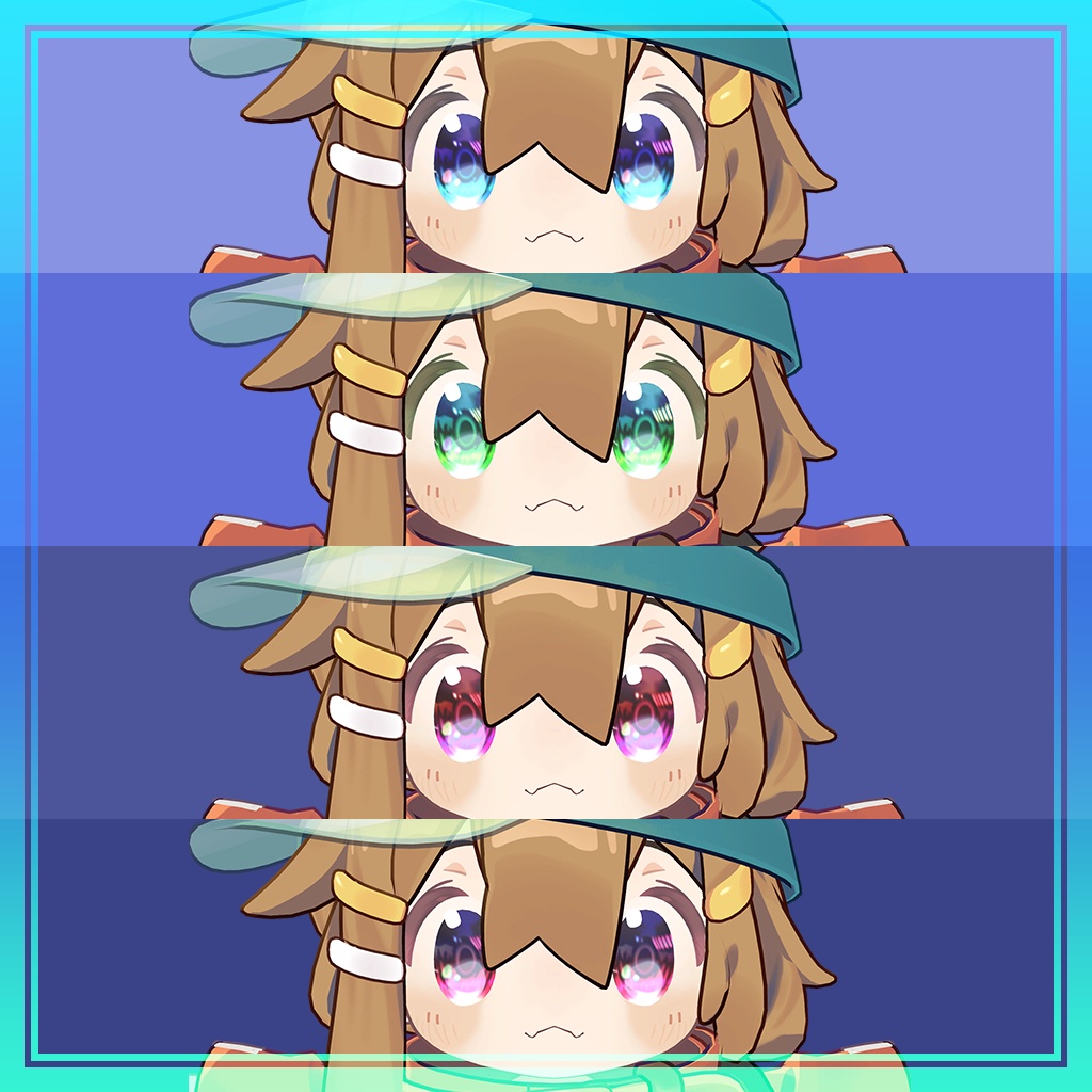 【まめひなた -Mamehinata-対応】キラキラEye Texture