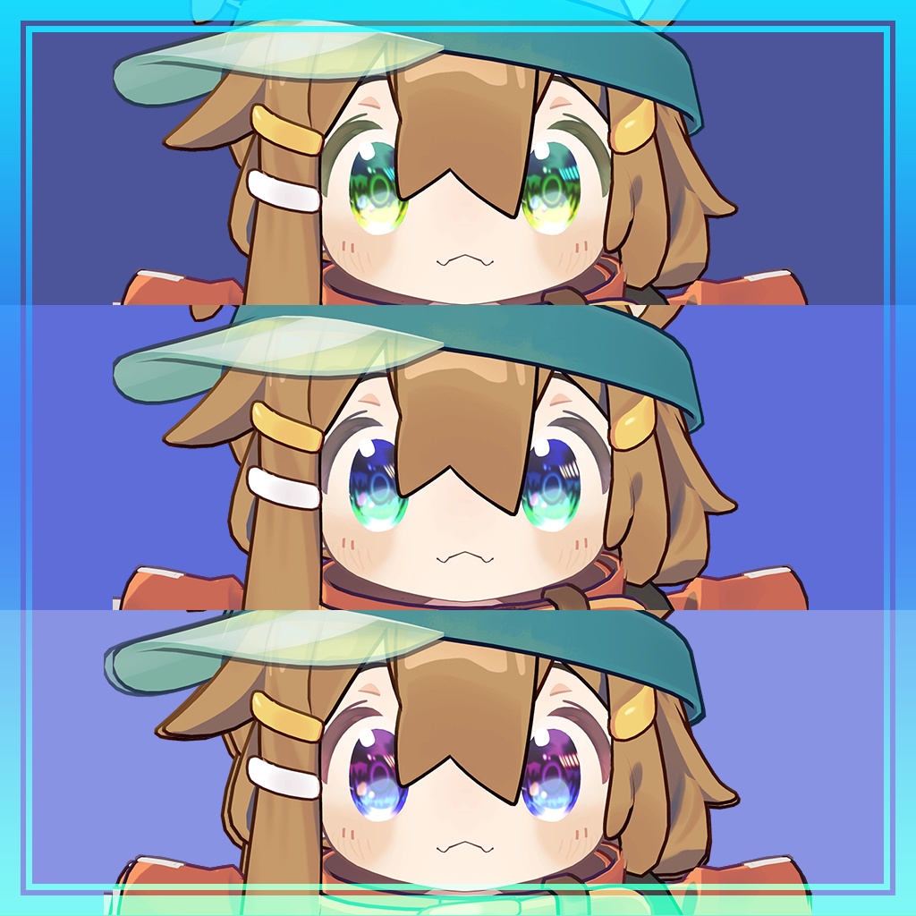 【まめひなた -Mamehinata-対応】キラキラEye Texture