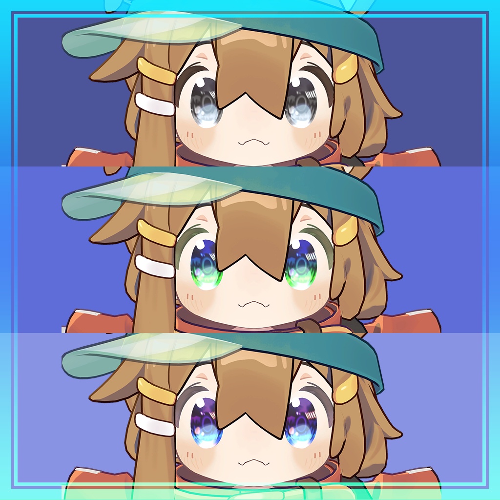 【まめひなた -Mamehinata-対応】キラキラEye Texture