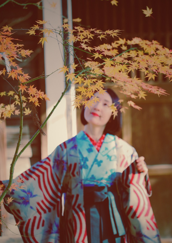 銘仙の呼ぶ声が/おばぁが織った振袖(紙本)