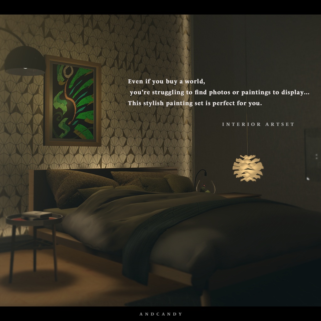 【VRChat向け】INTERIOR ARTSET「Along」【素材集】