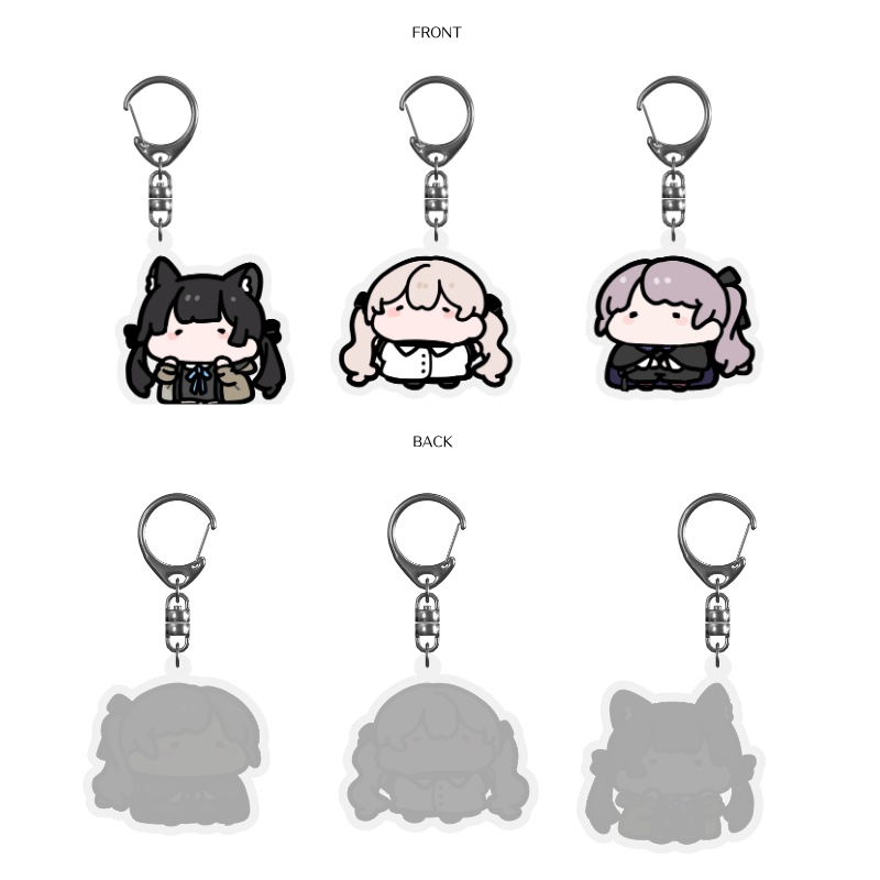 3D ACRYLIC KEYHOLDER「Vol.1 KUJI AVATER 3SET」
