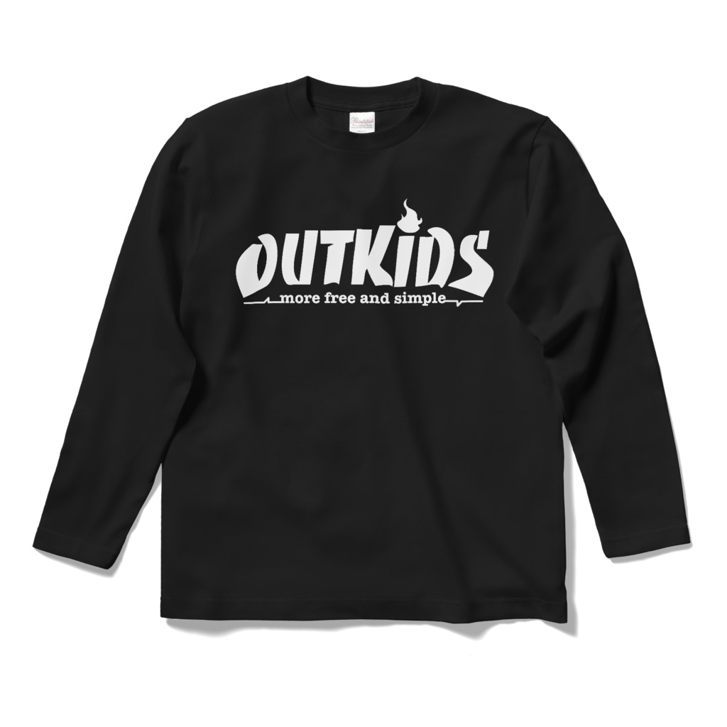 文字ロゴロングスリーブTシャツ