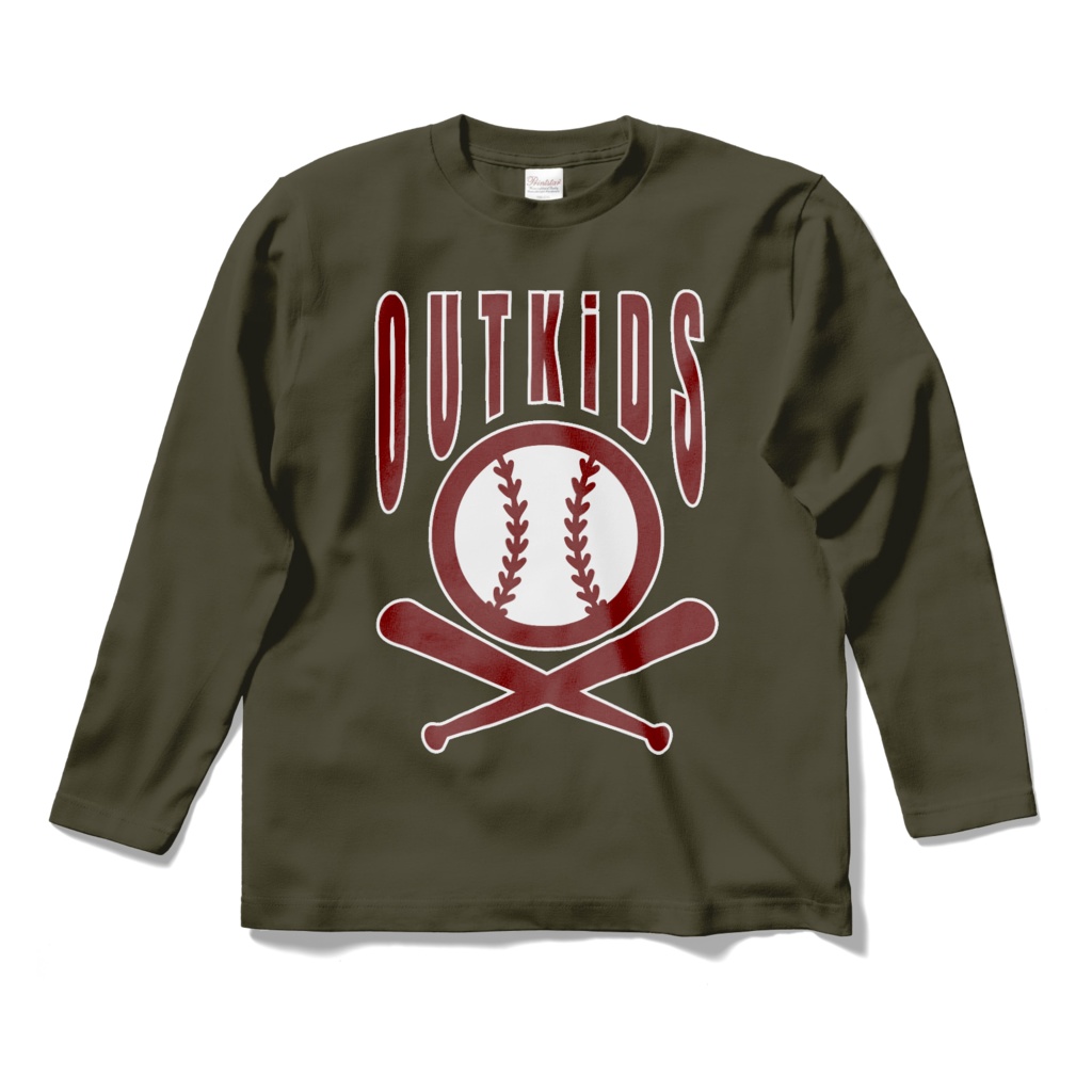 野球柄ロングスリーブ