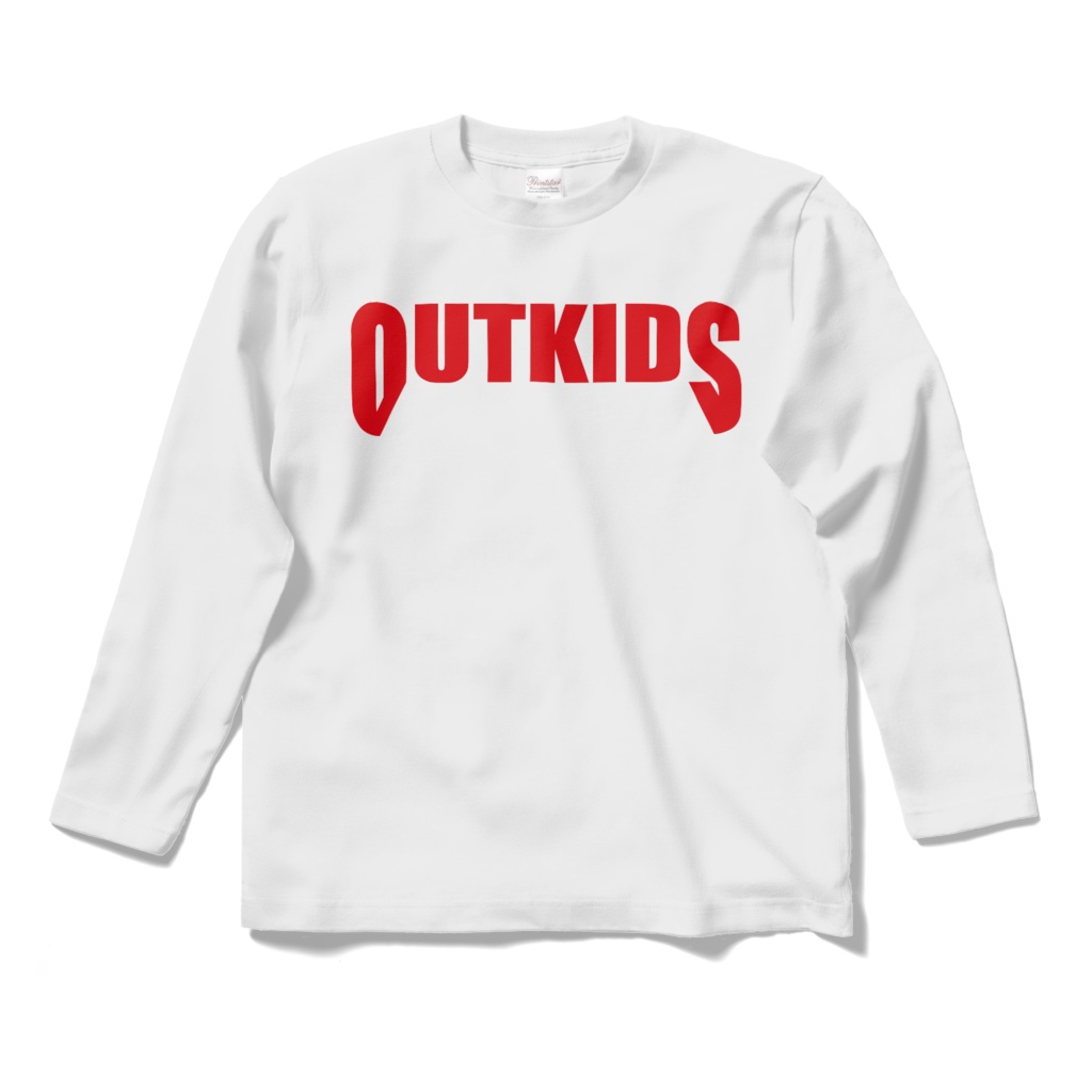 OUTKIDS文字ロゴロングスリーブ