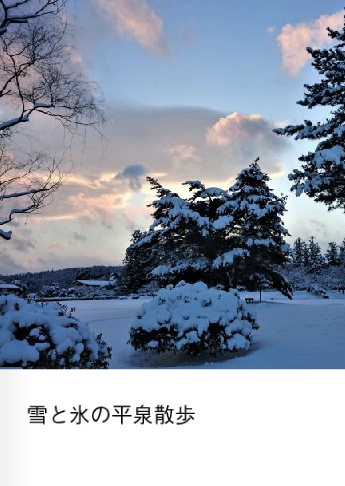 【旅行写真本】雪と氷の平泉散歩